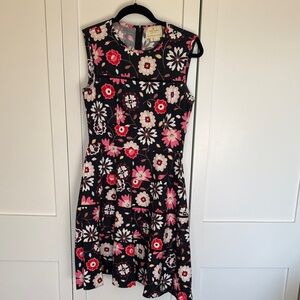Kate Spade Black and Pink Floral Mini Dress